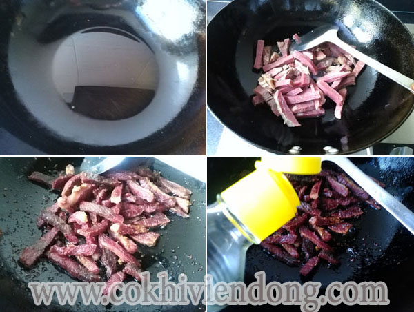 Chế biến thịt bò khô Chế biến thịt bò khô