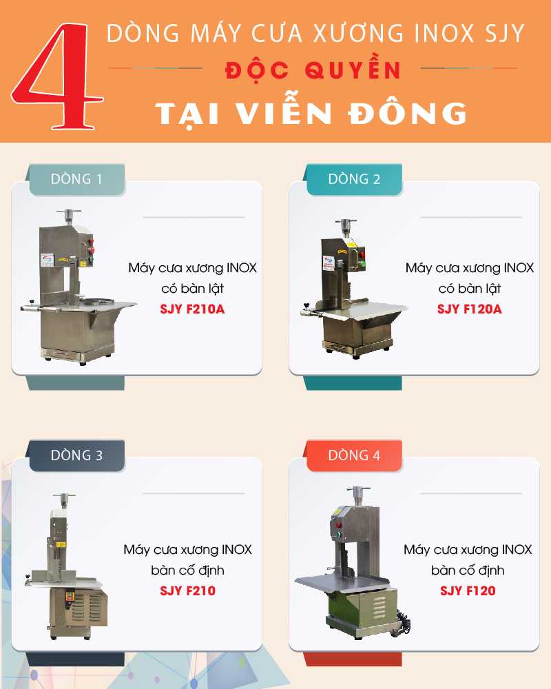 Các dòng máy cưa xương đang được phân phối tại Viễn Đông