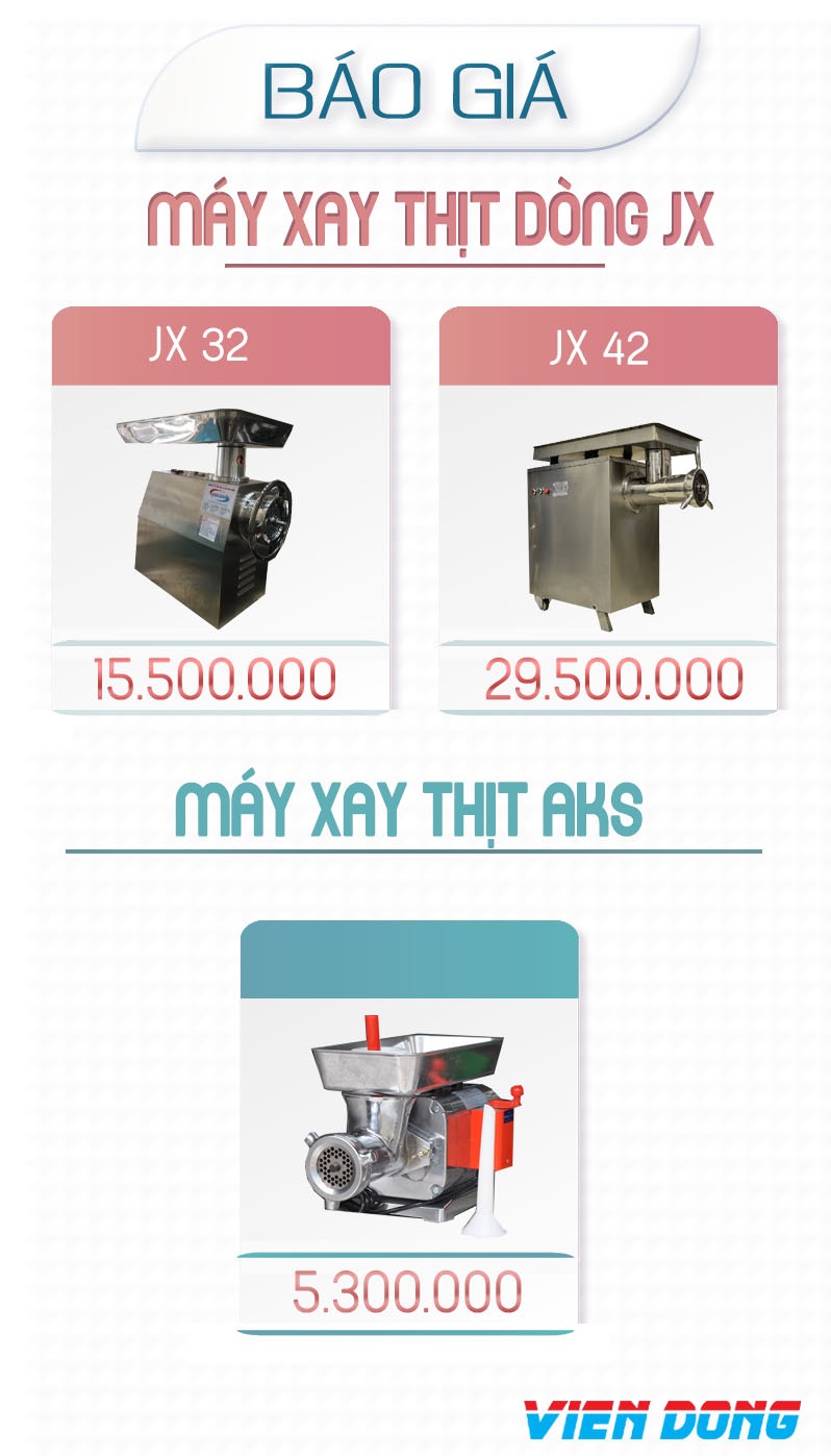 báo giá máy xay thịt